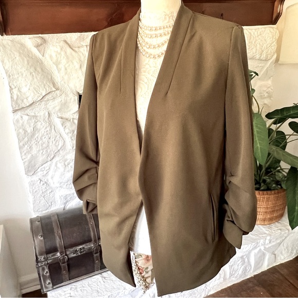 Philosophy Jackets & Blazers - Philosophy Women's Olive Green Jacket Unlined Size S/P NWT
